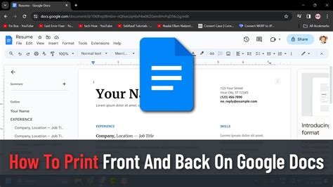 How to Print Front and Back on Google Docs: A Detailed Guide with FAQs